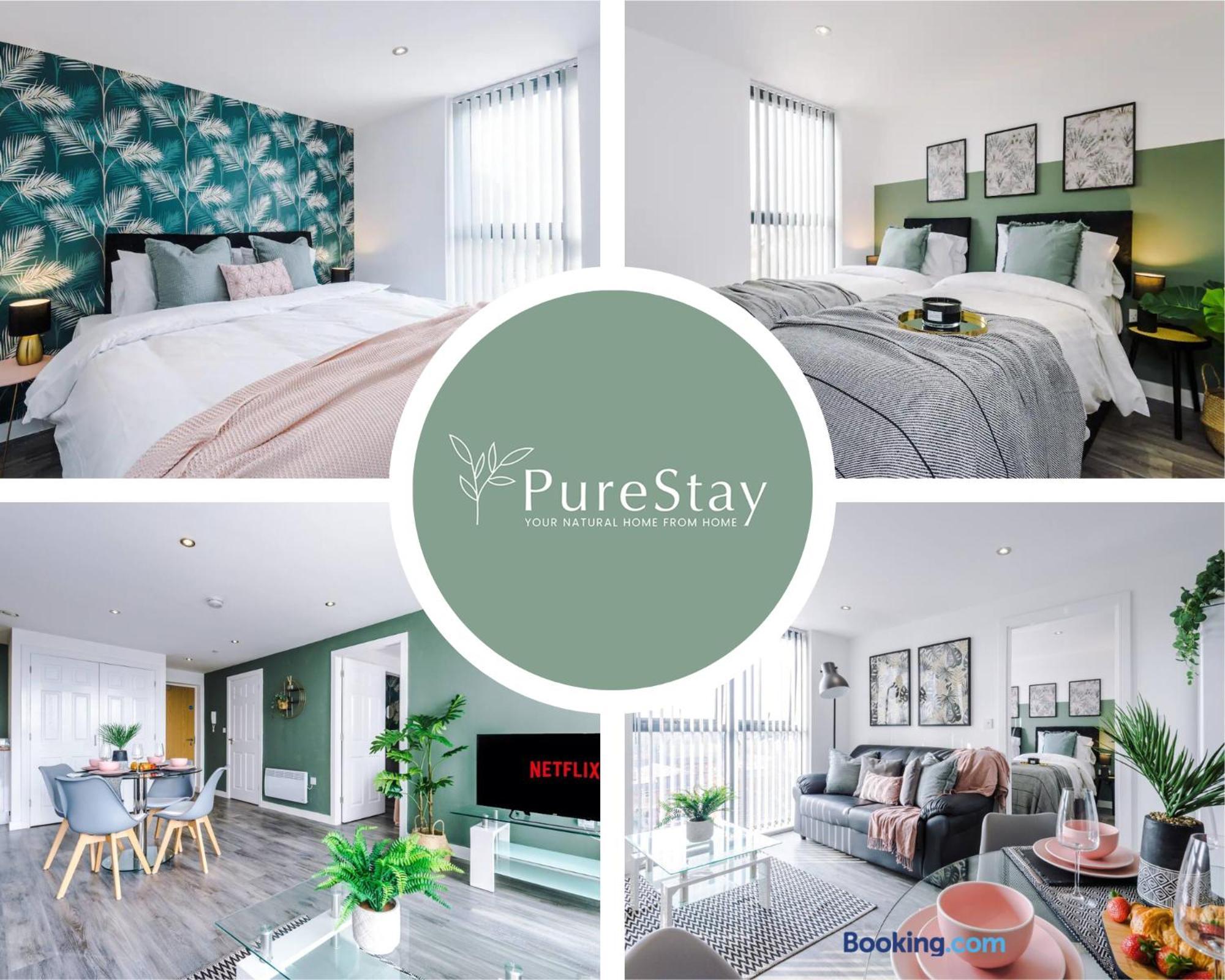 Stunning Two Bed Apartment By Purestay Short Lets & Serviced Accommodation Manchester With Free Parking & Wifi Exterior foto